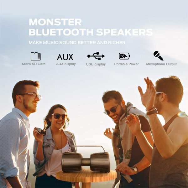 Monster Adventurer Force Bluetooth Speaker, IPX7 Waterproof ... - Image 6