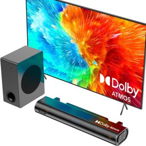 Hiwill 2.1CH Dolby Atmos Sound Bar for TV, 200W Peak Power 2...