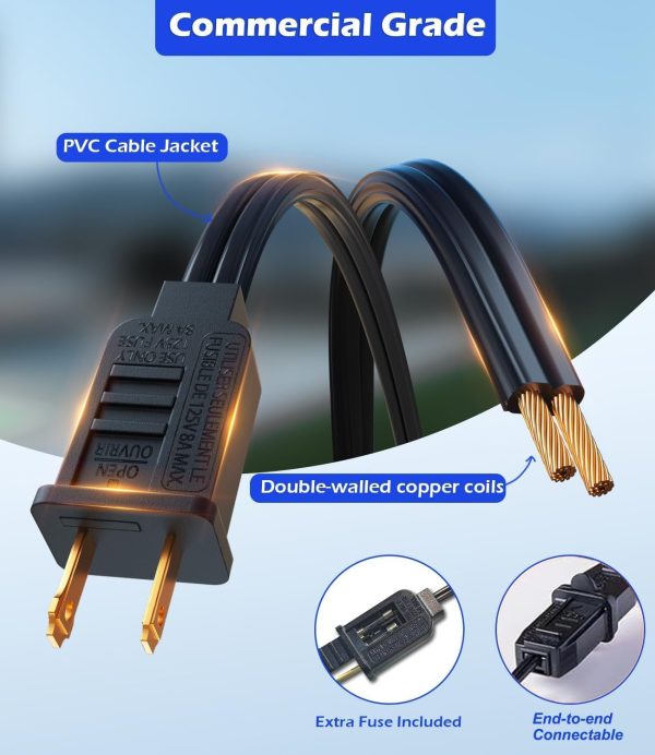 luckystyle 120FT LED Outdoor String Lights with 30+2 Edison ... - Image 6