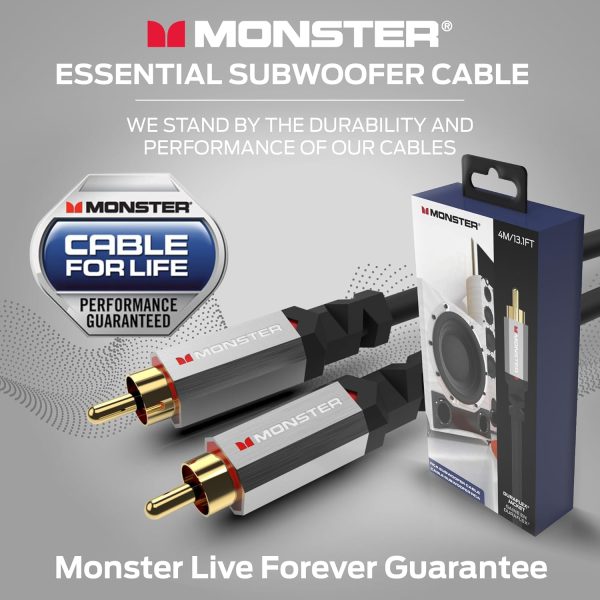 Monster Essentials Premium Subwoofer Cable Connector for Hom... - Image 7