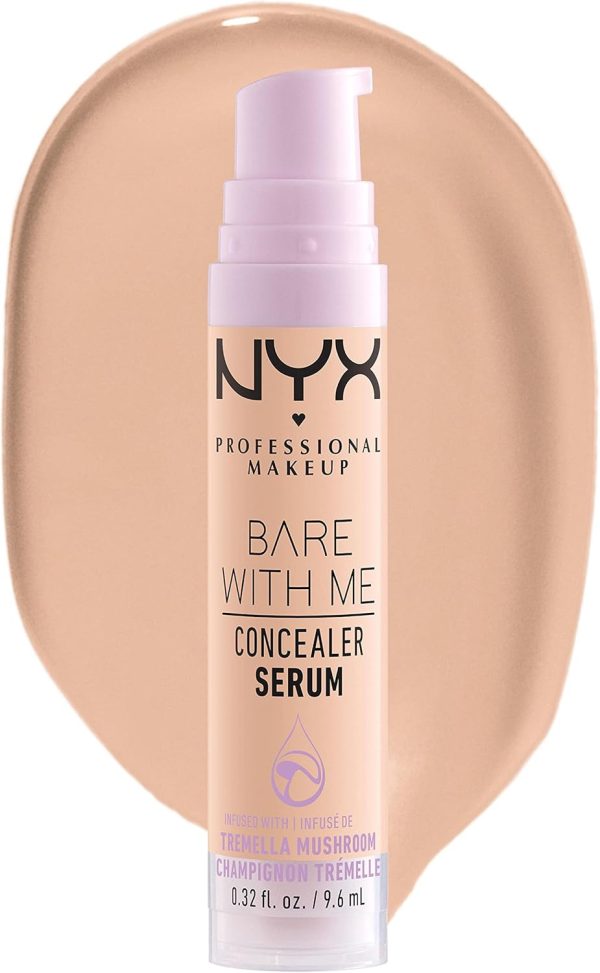 NYX Professional Makeup Concealer Serum, Natural Medium Cove...