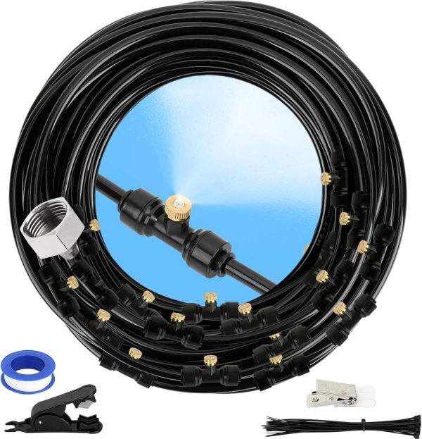 GMAULEE Misting Cooling System, DIY 33FT Misting Line + 10 B...