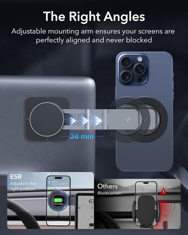 ESR for MagSafe Car Mount 2300g, Foldable Dashboard/Tesla To... - Image 7