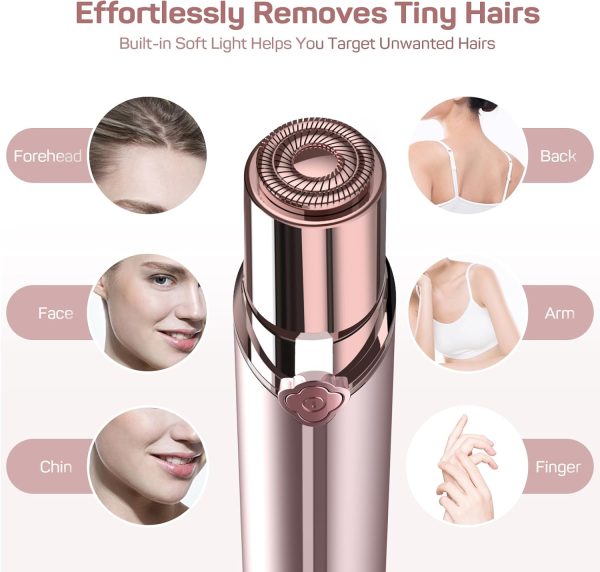 Facial Hair Removal for Women, Electric Painless Rechargeabl... - Image 2