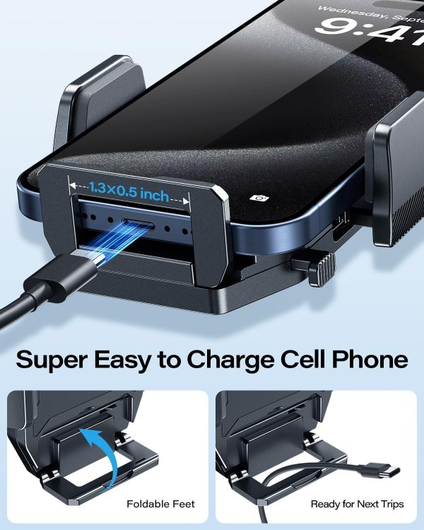 APPS2Car Sturdy CD Slot Phone Mount with One Hand Operation ... - Image 5
