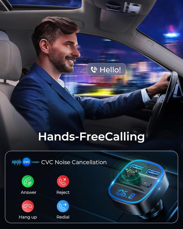 LENCENT FM Transmitter, Bluetooth FM Transmitter Wireless Ra... - Image 6