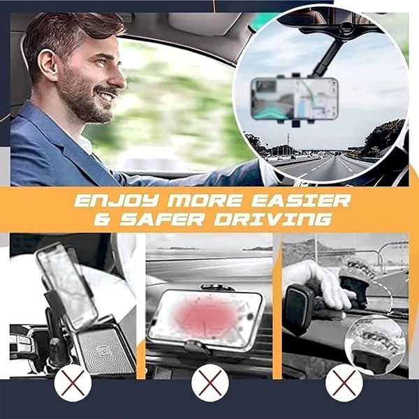 Car Phone Holder Phone Mount, 2025 Rotatable and Retractable... - Image 3
