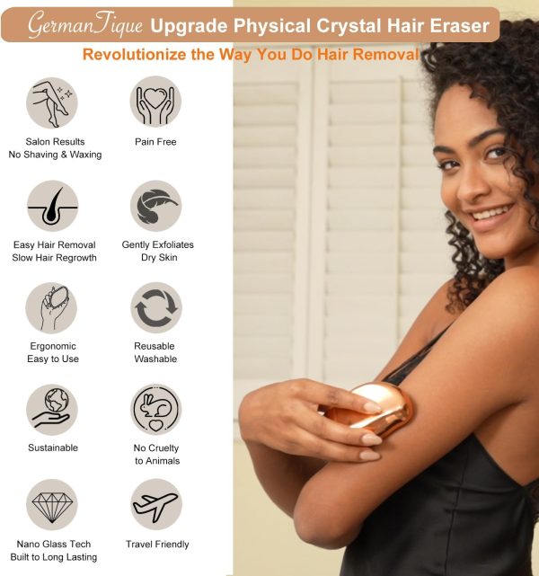Germantique Crystal Hair Eraser,Natural Crystal Hair Remover... - Image 2