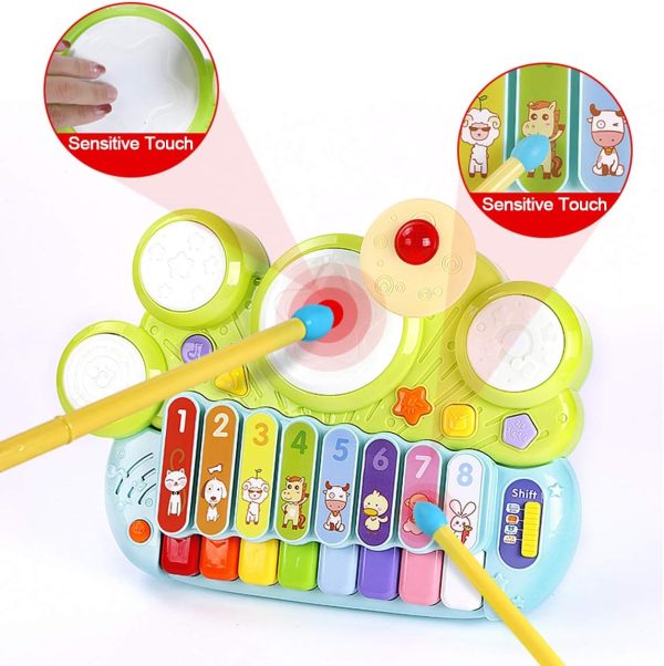 Fisca 3 in 1 Musical Instruments Toys, Electronic Piano Keyb... - Image 4
