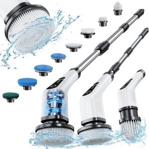 Leebein Electric Spin Scrubber, Cordless Cleaning Brush with...