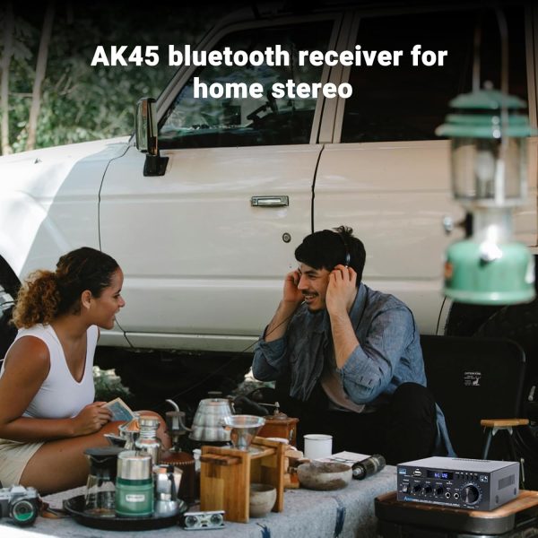 Bluetooth Stereo Receiver &Home Audio Amplifier, 300Wx2 2-Ch... - Image 6