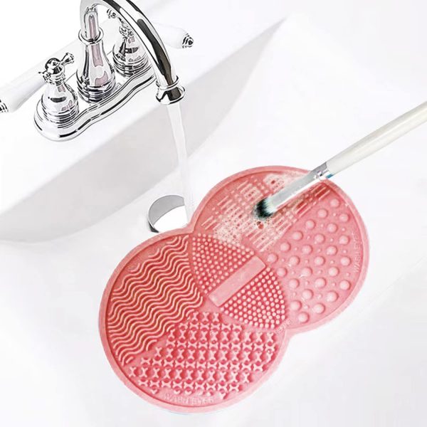 Makeup Brush Cleaning Mat, Silicone Makeup Brush Scrubber, M... - Image 4