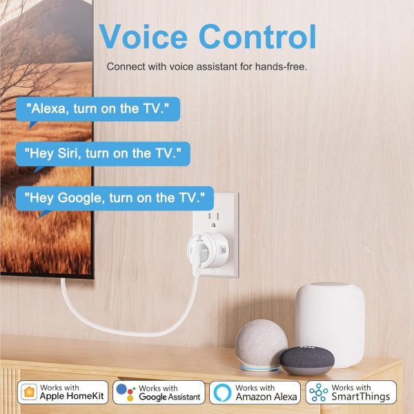 EIGHTREE Matter Smart Plug 𝗛𝗼𝗺𝗲𝗸𝗶𝘁 𝗦𝘂𝗽𝗽𝗼𝗿𝘁𝗲𝗱 𝗛𝘂𝗯 𝗥𝗲𝗾𝘂𝗶𝗿𝗲𝗱, S... - Image 6