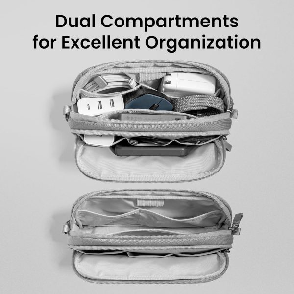tomtoc Electronic Organizer Travel Case, Water Resistant Dua... - Image 2