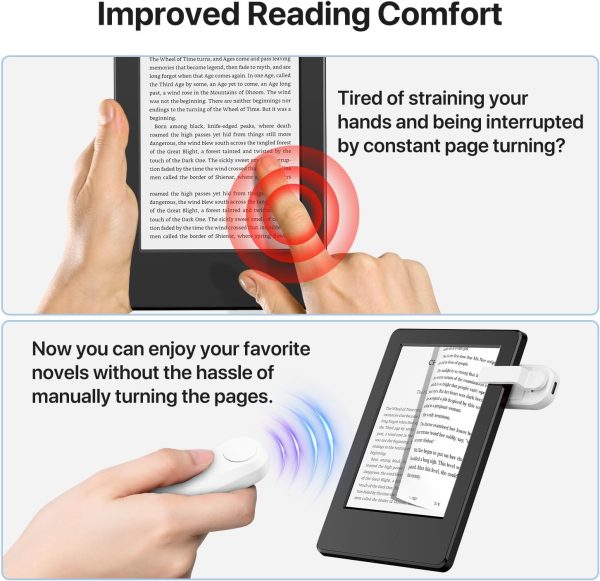 Sycelu RF Remote Control Page Turner for Kindle Paperwhite A... - Image 7