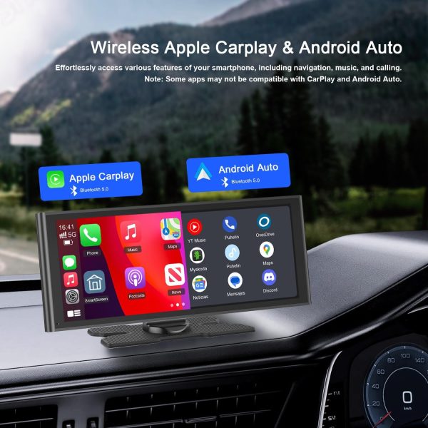 Avylet 9.26" Carplay Screen for Car, Portable Wireless Carpl... - Image 2