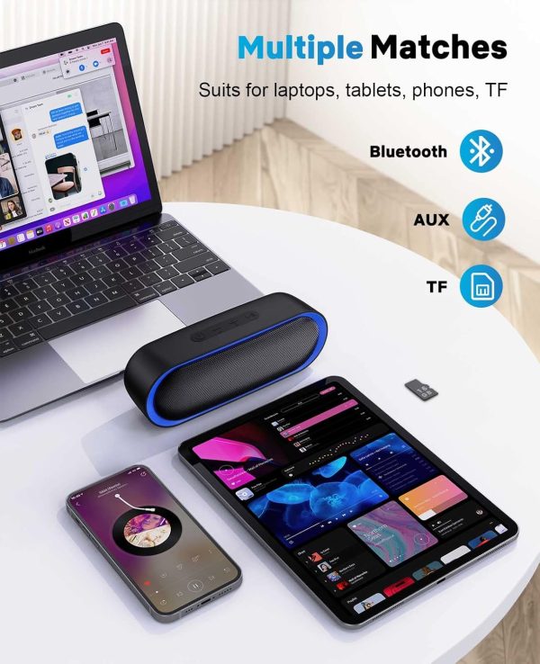 LENRUE Bluetooth Speakers, Waterproof Portable Speakers with... - Image 5