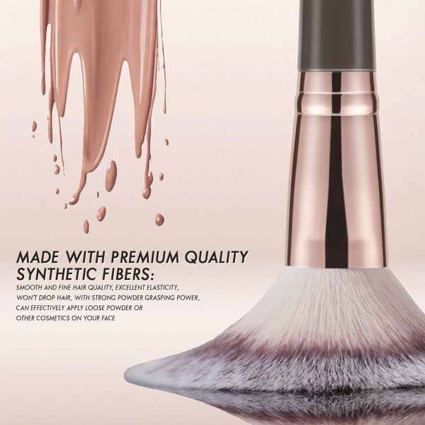 KINGMAS Foundation Makeup Brush, Double-ended Angled/Round T... - Image 2