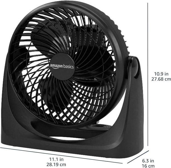 Amazon Basics Air Circulator Fan, Desk Fan for Bedroom, Home... - Image 3