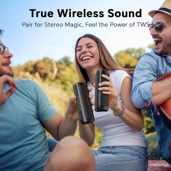 Deeyaple Bluetooth Speaker, Portable Speaker with Lights, IP... - Image 4