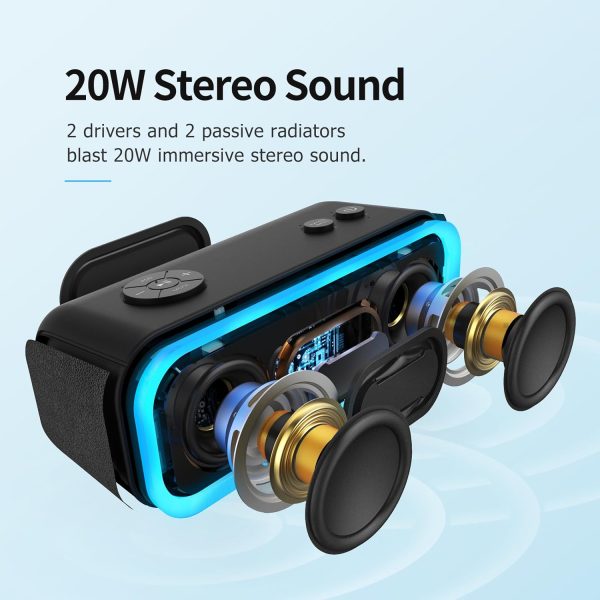 DOSS SoundBox Pro Bluetooth Speaker with 20W Stereo Sound, A... - Image 2