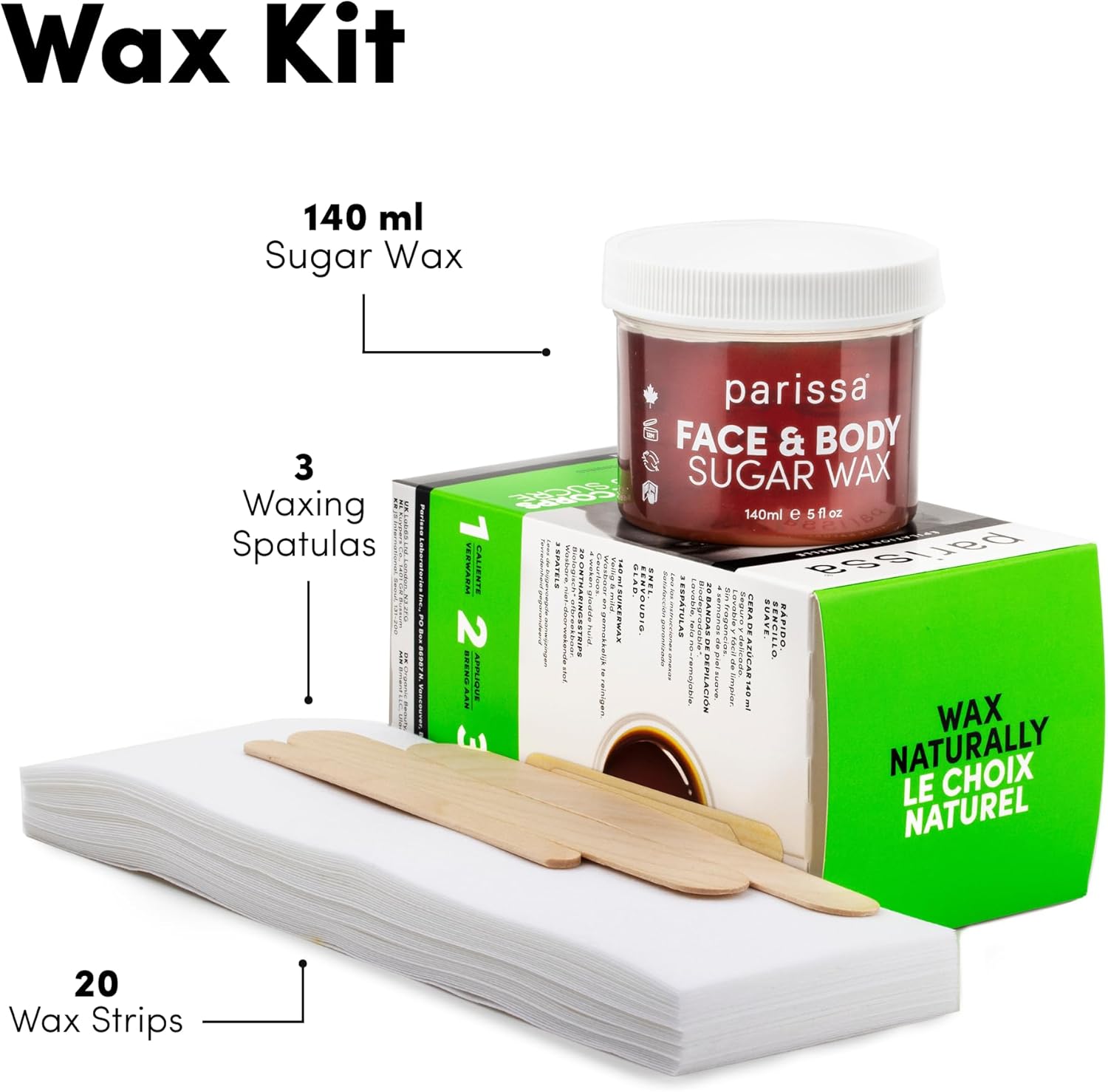 Parissa Sugar Wax + Mini Warmer Set | At-Home Natural Hair R…