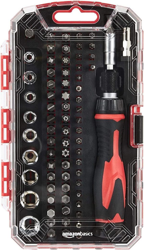 Amazon Basics 73-Piece Magnetic Ratcheting Wrench and Electr... - Image 7