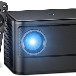 【Electric Focus】 Portable Mini Projector with 5G WiFi, Outdo...