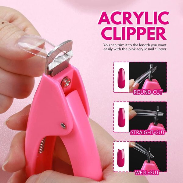 Clear Coffin Nail Tips, Long Coffin Nails Full Cover, 600pcs... - Image 3