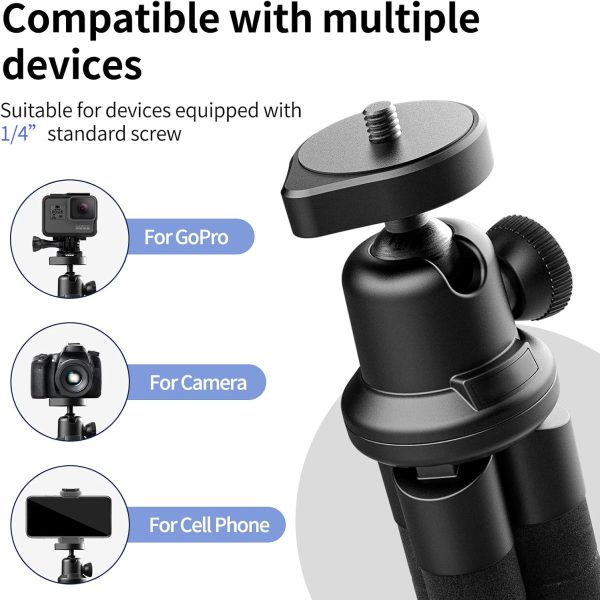 Aureday Phone Tripod, Flexible Tripod for iPhone and Android... - Image 4