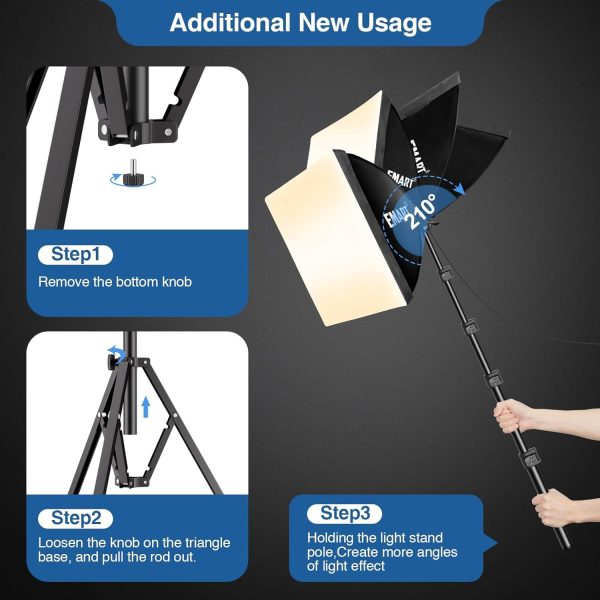 EMART Softbox Photography Lighting Kit, 16"X16" Soft Box | 3... - Image 4