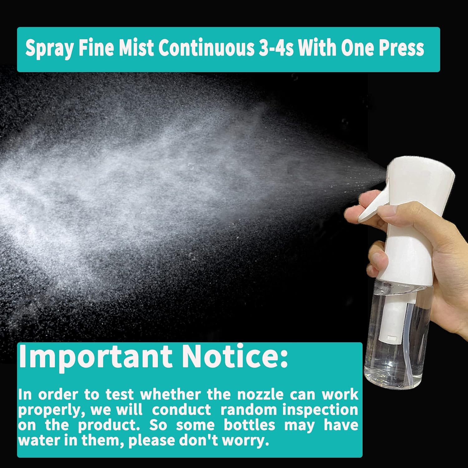 AMOYOX Spray Bottles for Hair 2Pack 200ml/6.8oz Empty Fine M…