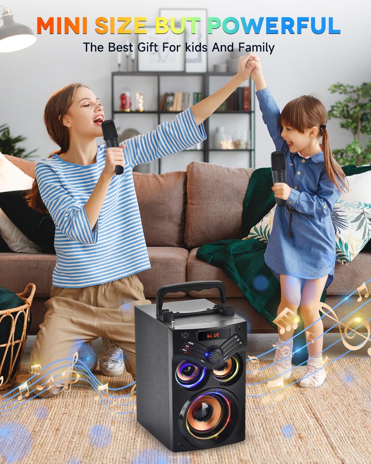 Bluetooth Speaker,15W Bluetooth Wireless Speaker with LED Li…