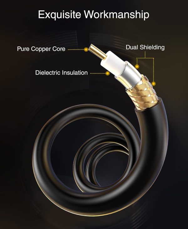 BlueRigger RCA Audio Subwoofer Cable (35FT, Dual Shielded, G... - Image 7
