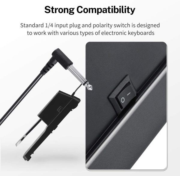 Donner Piano Sustain Pedal - Universal Keyboard Sustain Peda... - Image 5