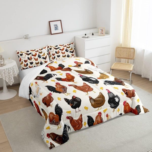Chicken Comforter Cute Chicken Pattern Comforter Set for Boy... - Image 4