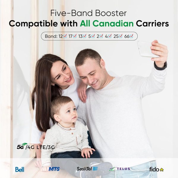 Cell Phone Booster for Home with LCD Display,Five-Band Cell ... - Image 6