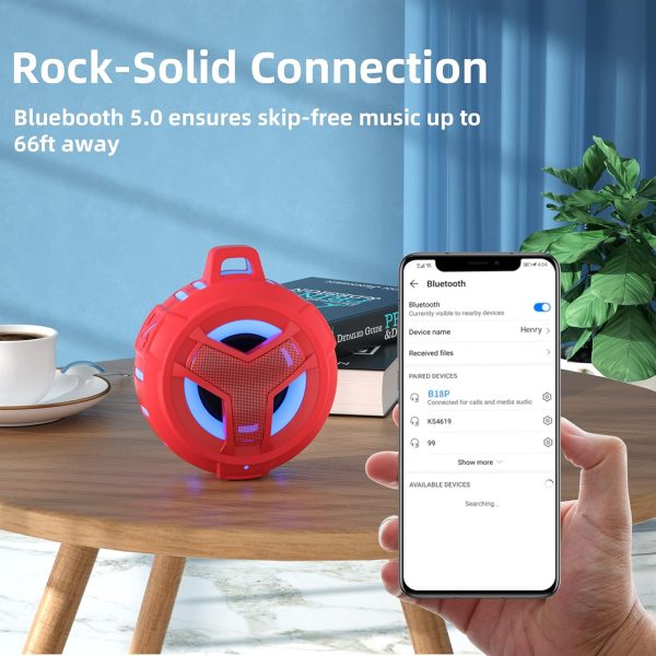 EBODA Bluetooth Shower Speaker, Portable Bluetooth Speakers,... - Image 5