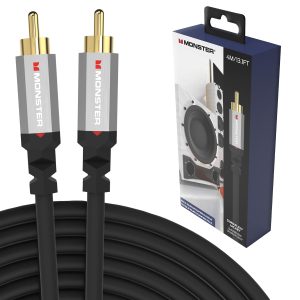 Monster Essentials Premium Subwoofer Cable Connector for Hom...