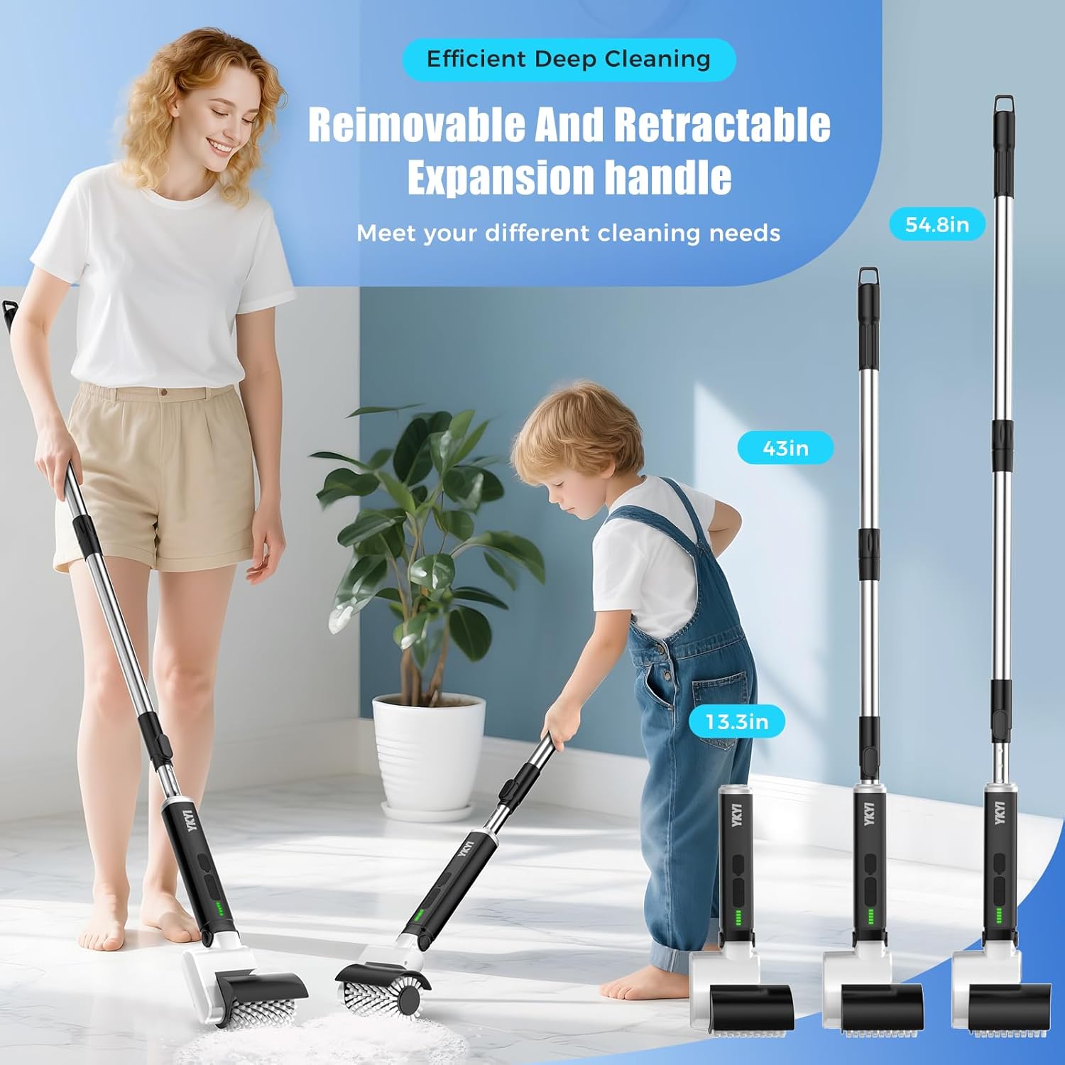 YKYI Electric Spin Scrubber-New Roller Type, Shower Scrubber…