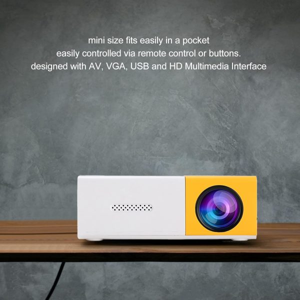 Mini Projector, 1080P Supported Video Projector, Portable Ou... - Image 2