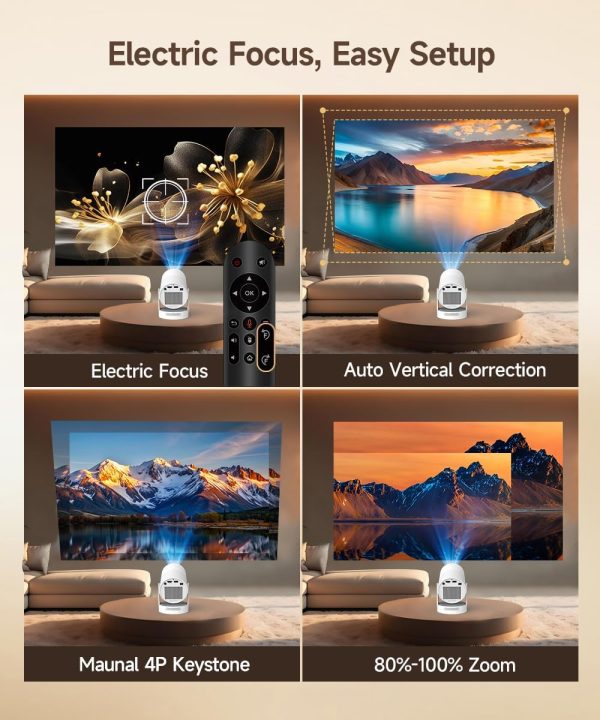 【Electric Focus】 Magcubic Portable Mini Projector with WiFi ... - Image 2