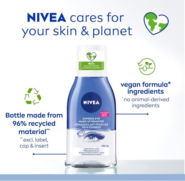 NIVEA Express Eye-Makeup Remover, 125ml - Image 8