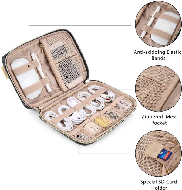 Bagsmart Travel Cable Organizer, Electronics Accessories Cas... - Image 5