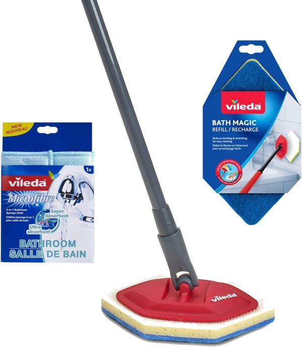 Vileda Bathroom Cleansing Supplies Set | Includes 1 Magic Mo...