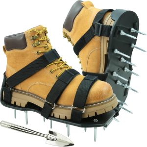 MILLUXXi Lawn Aerator Shoes with Hook & Loop Straps for Effe...