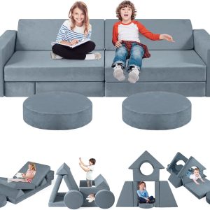 2025 New Modular Kids Sofa Couch, 12pcs Toddler Sofa Couch B...