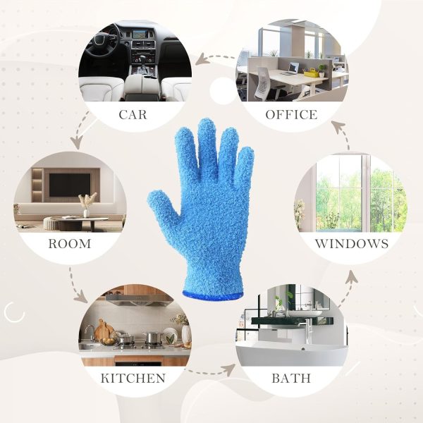 EvridWear Microfiber Auto Dusting Cleaning Gloves for Cars a... - Image 4