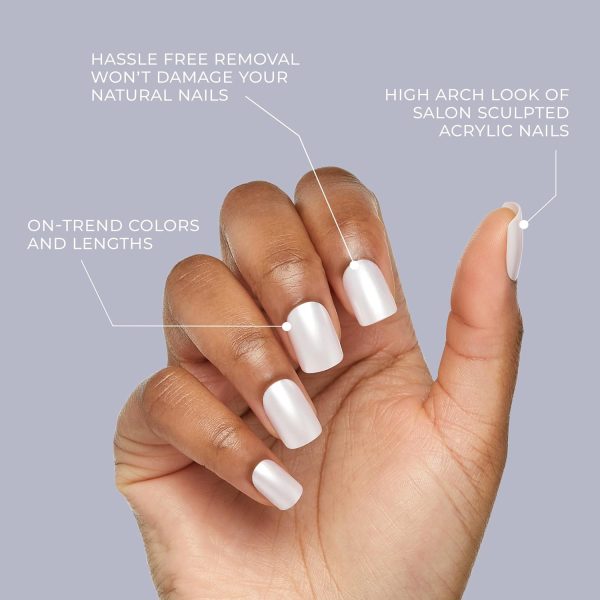KISS Gel Fantasy, Press-On Nails, Nail glue included, Winter... - Image 4