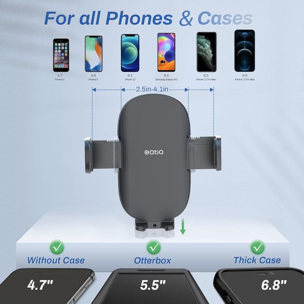OQTIQ 13" Gooseneck Car Phone Mount – Windshield & Dashboard... - Image 5